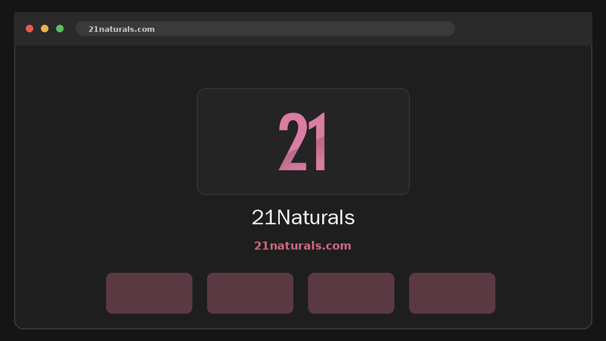 21Naturals サイトプレビュー