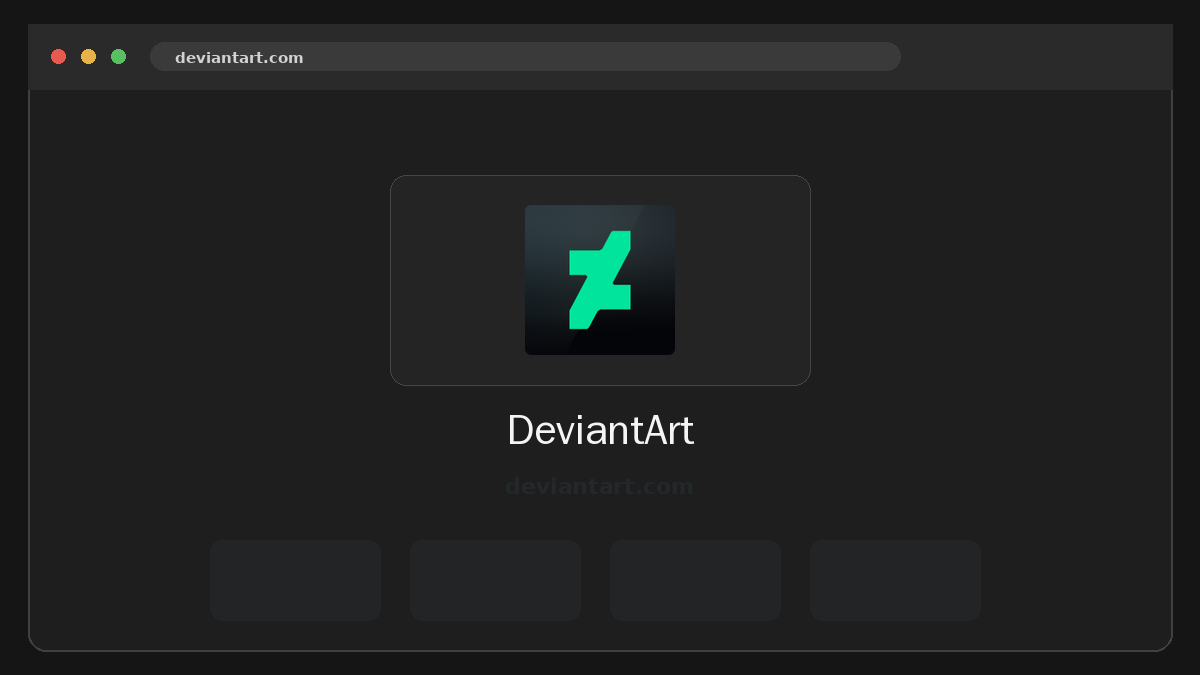 DeviantArt サイトプレビュー