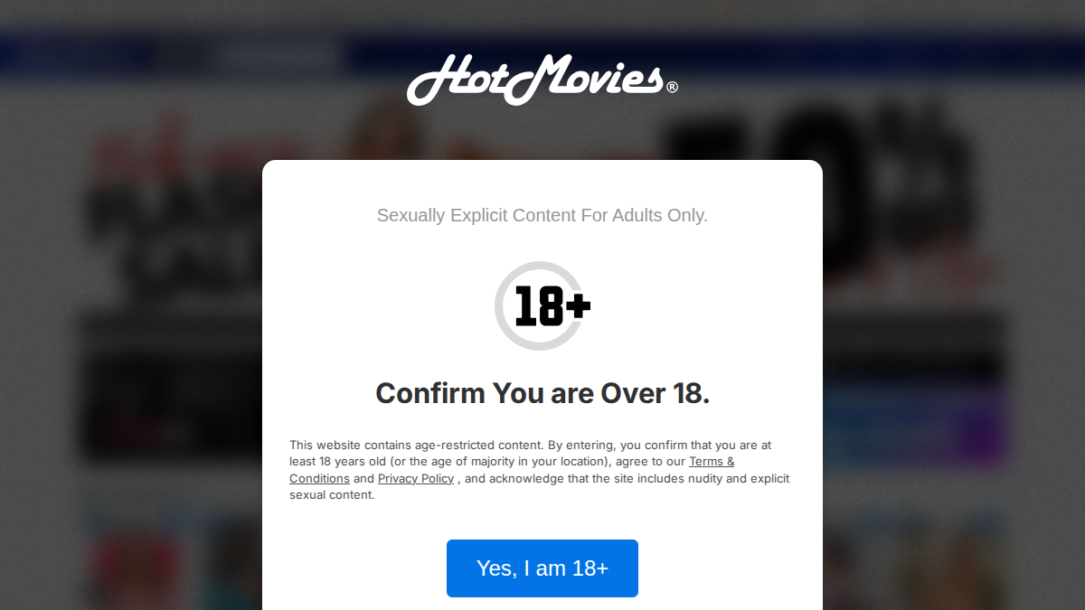 HotMovies サイトプレビュー