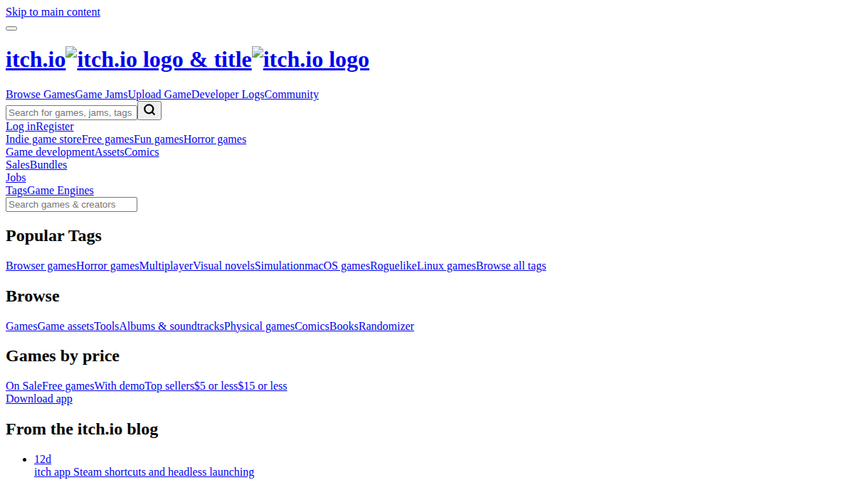 Itch.io NSFW サイトプレビュー
