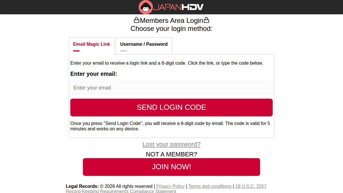 JapanHDV サイトプレビュー