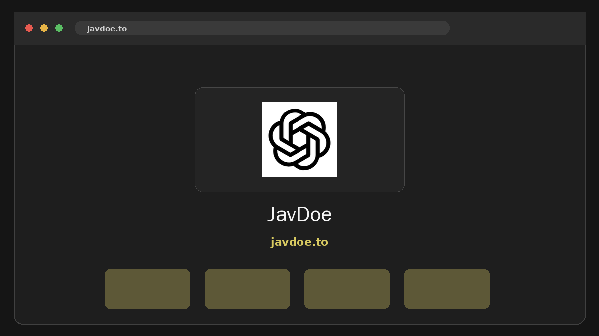 JavDoe サイトプレビュー