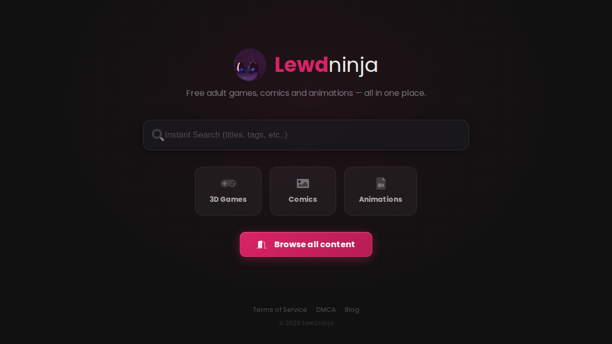 LewdNinja サイトプレビュー
