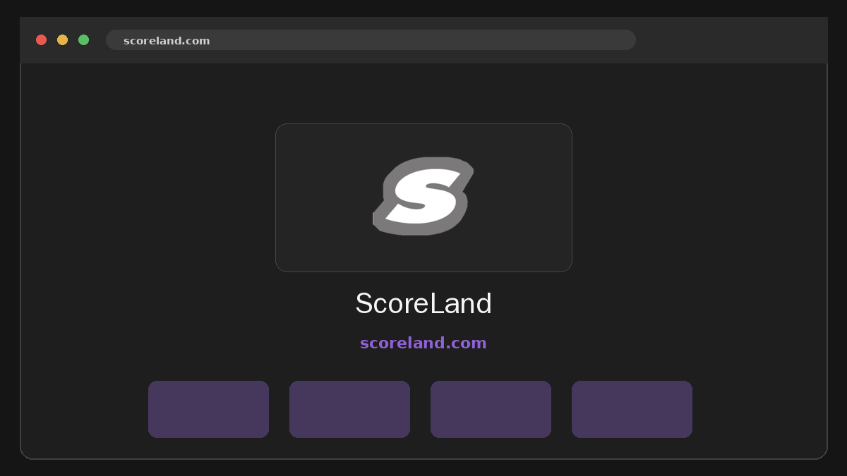 ScoreLand サイトプレビュー