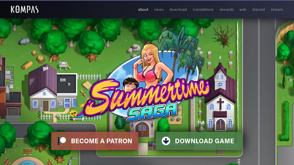 Summertime Saga サイトプレビュー
