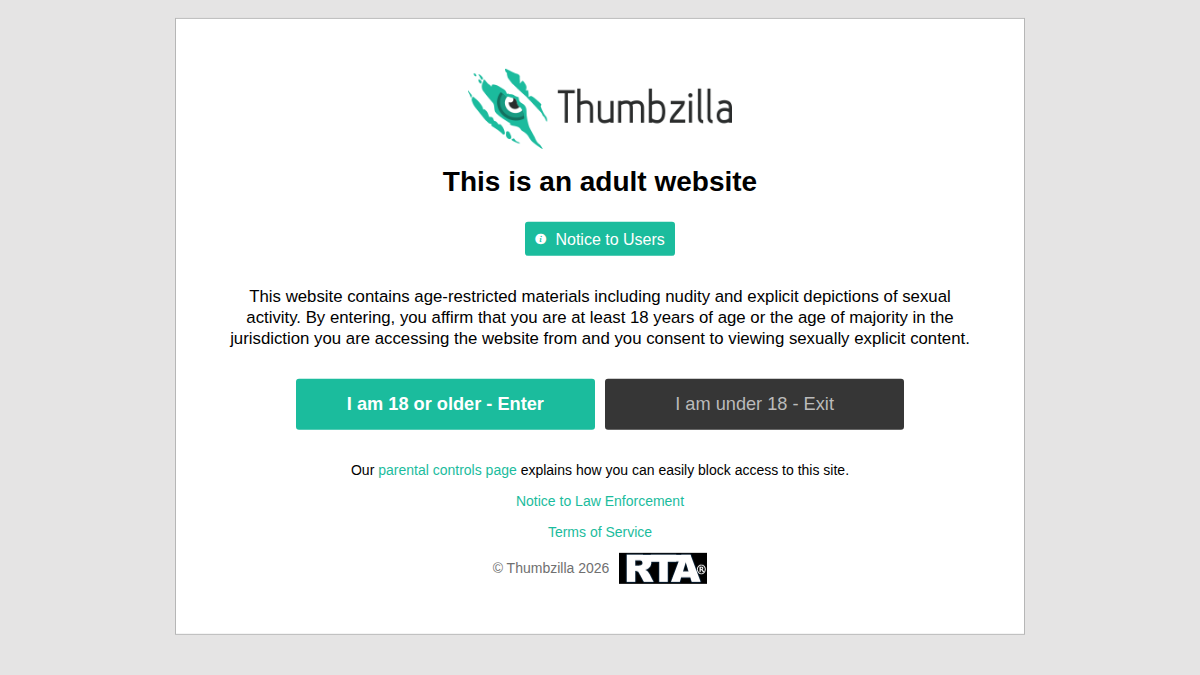 Thumbzilla サイトプレビュー