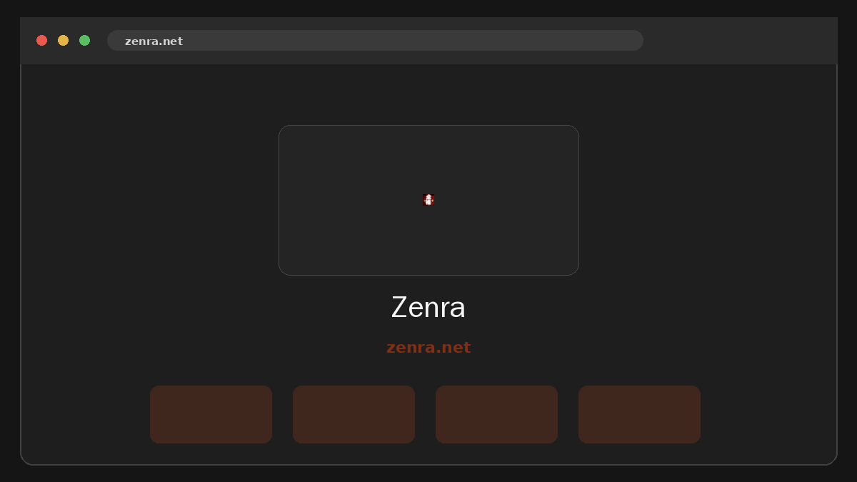 Zenra サイトプレビュー